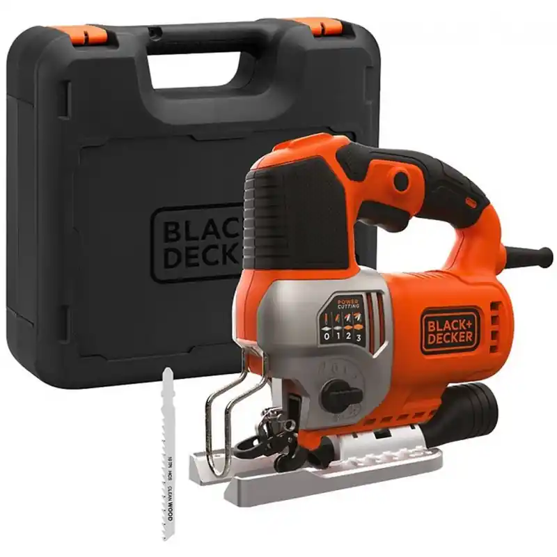 Black & Decker BES610K-QS Pendelhub-Stichsäge (650W), Koffer Garantierte Lieferung