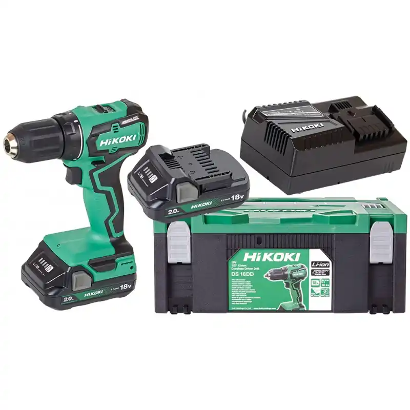 HiKOKI DS18DDWRZ Akku Bohrschrauber Set (18V/2x 2,0Ah) Saisonangebot