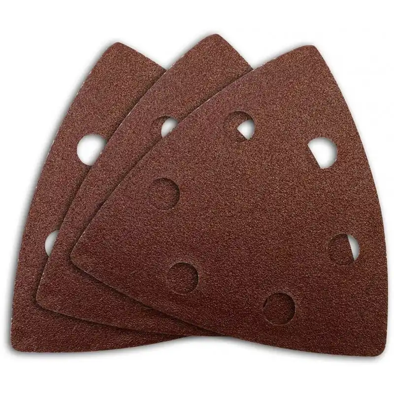 GÜDE Delta-Klett-Schleifpapier-Set 6-tlg. 93x93 mm mit Körnung K60 K80 und K100 58195 Neue Kollektion