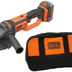 Black & Decker BCG720M1-QW Akku Winkelschleifer (125mm/18V/1x4,0Ah), Tasche Nur Heute
