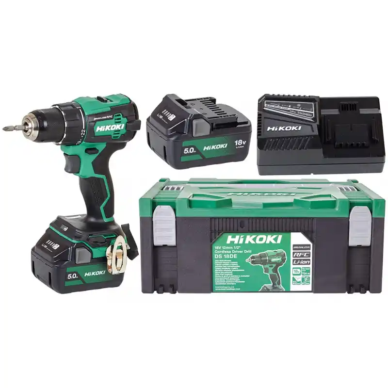 Heißes Angebot HiKOKI DS18DEWFZ Akku-Bohrschrauber (2x5,0Ah/18V)