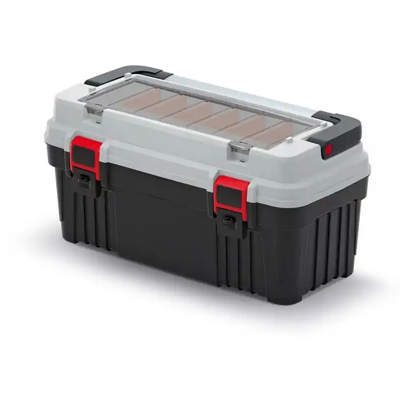 Kistenberg OPTIMA Multifunktionale WerkzeugKiste 58,6x29,6x30,5cm, grau KOPA6030S-4C Heißes Angebot