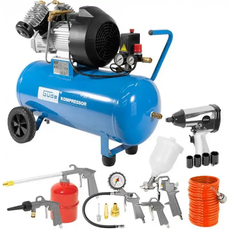 Direkt Vom Hersteller GÜDE 400/10/50 DG Kompressor-Set 15tlg. 71170
