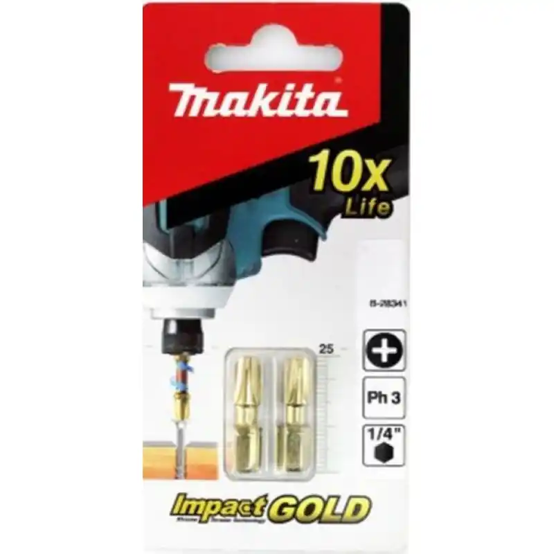 Neue Kollektion Makita B-28341 Impact Gold torsion Bit PH3, 25mm/2 Stück