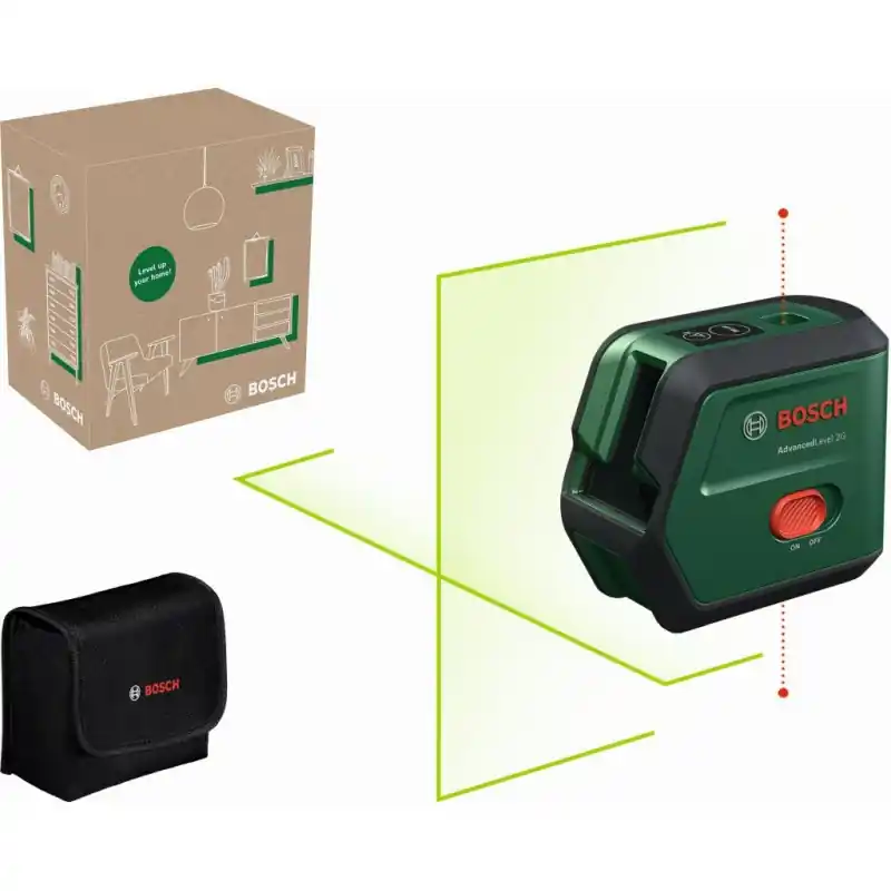 BOSCH AdvancedLevel 2G - Basic Kreuzlinien-Laser mit Lotfunktion 0603663GZ0 Billig