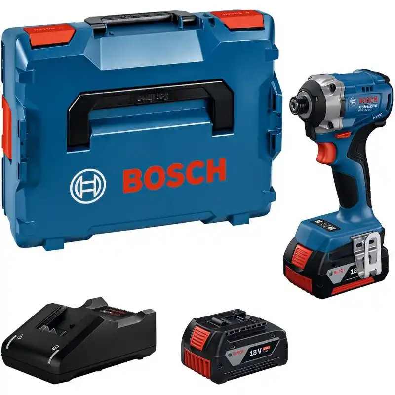 BOSCH GDR 18V-215 PROFESSIONAL Drehschlagschrauber, 2x GBA 4.0Ah, L-BOXX 06019N2002 Wochenendangebot