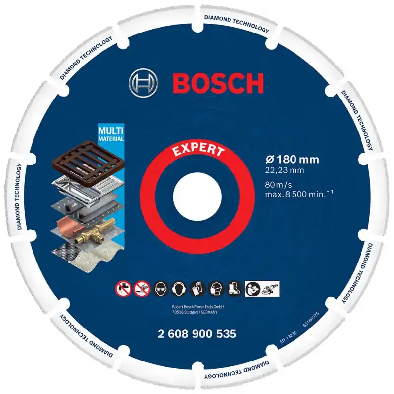 BOSCH EXPERT Diamond Metal Wheel Trennscheibe, 180 x 22,23 mm 2608900535 Mega-Angebot