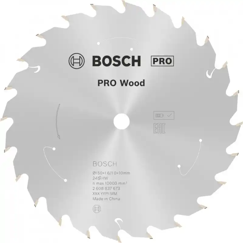 Top-Preis BOSCH PRO Wood cordless Kreissägeblatt 150x10x1,6/1,0x24T 2608837673