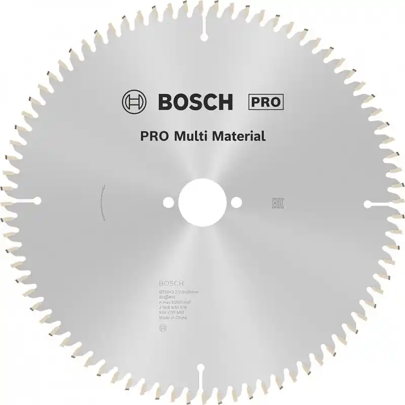 Solange Der Vorrat Reicht BOSCH PRO Multi Material Kreissägeblatt, 250 x 30 x 3,2 mm; 80 2608640516