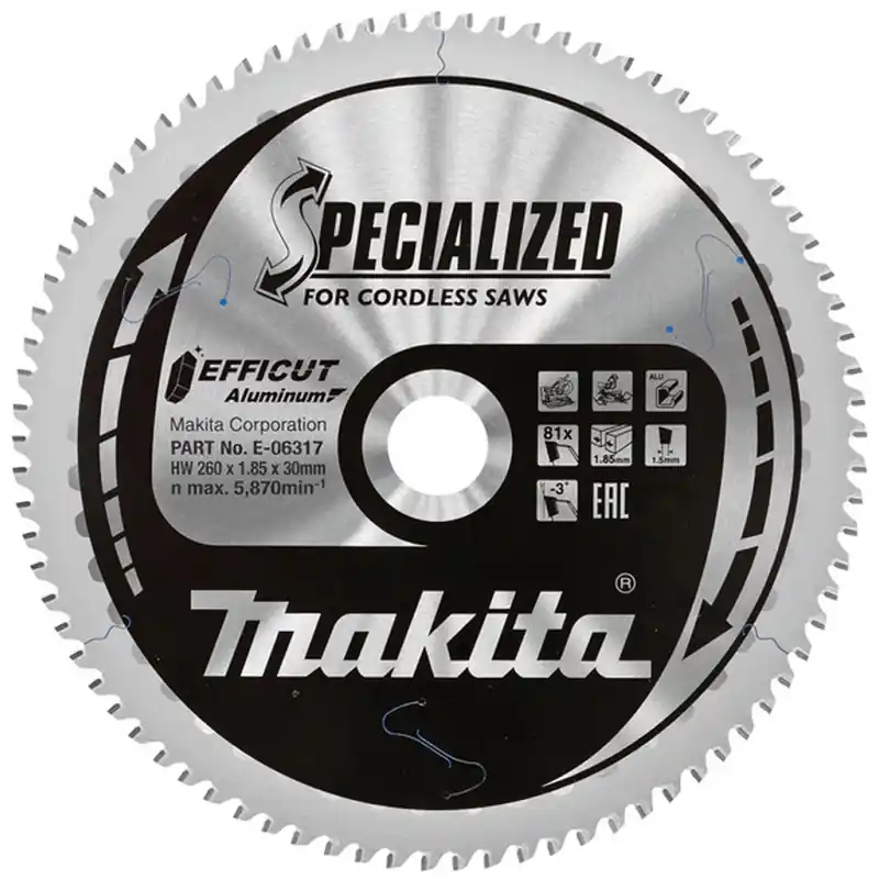 Makita E-06317 TCT Efficut Sägeblatt 260mmx30mm 81Z Knallerangebot
