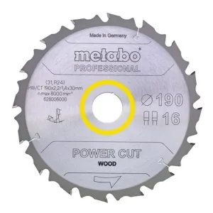METABO Sägeblatt HW/CT 210 x 30 mm, 16 Zähne 628007000 Geprüft