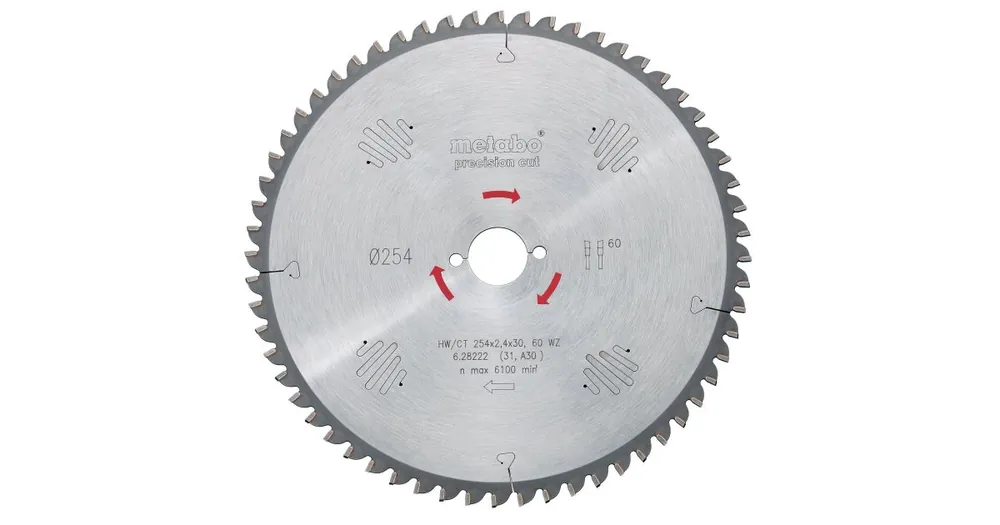 METABO Sägeblatt HW/CT 220 x 30 mm, 36 Zähne 628042000 Letzte Chance