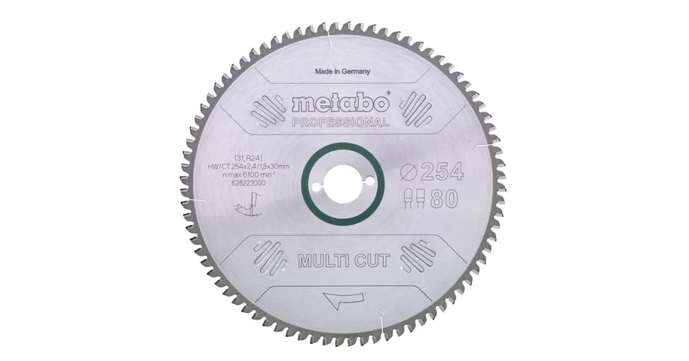 METABO Sägeblatt „Multi Cut – Profi“, 210 x 30 mm, 64 Zähne, 5°neg 628082000 Top-Angebot