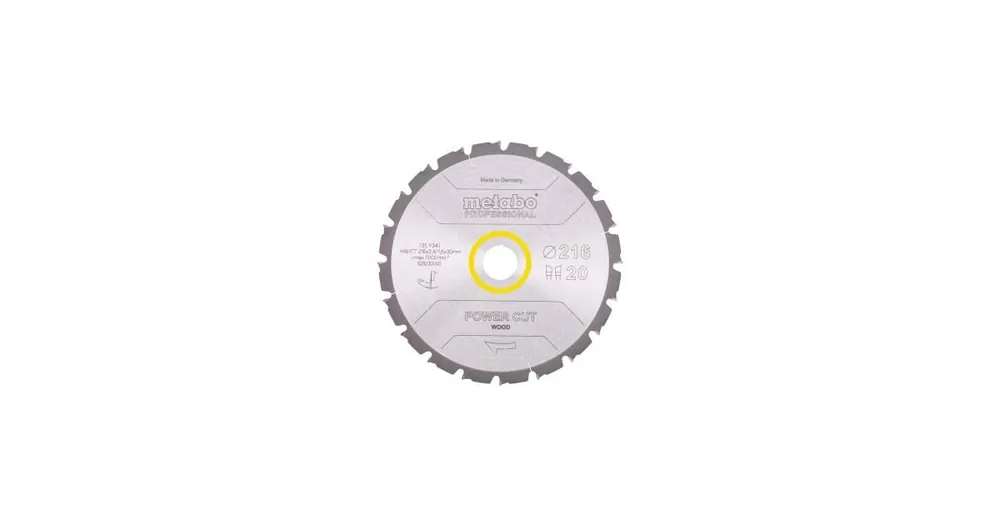 Billig METABO Sägeblatt KGS 216 HW/CT 216 x 30 mm, 20 Zähne 628230000