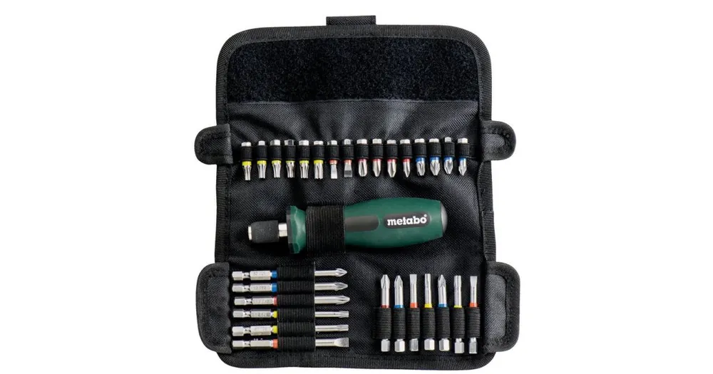 METABO Rolltasche mit Bits (30 Stück) 626726000 Knallerangebot
