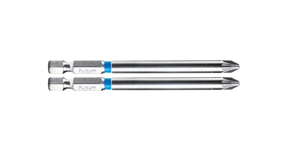 FORTUM Pozidriv-Kreuzbohrer, 2er-Set, PZ 2 x 90 mm, S2 4741322 Top-Preis