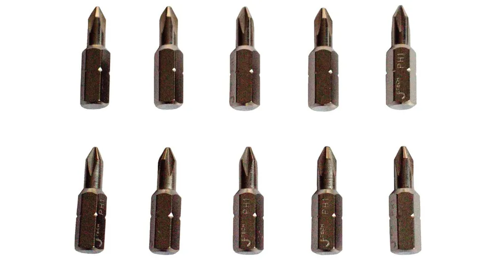 EXTOL PREMIUM Phillips PH-Bits, 10er-Set, PH 1x25mm, CrMoV Abverkauf