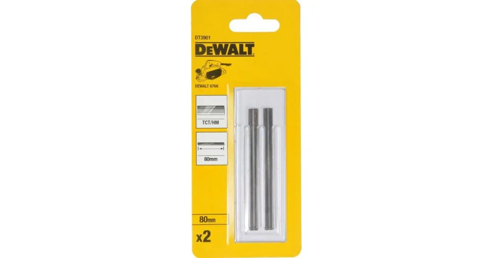 Jetzt Bestellen DeWALT Hobelmesser mit zweischneidiger Klinge aus HSS-Stahl (1 Paar) DT3905