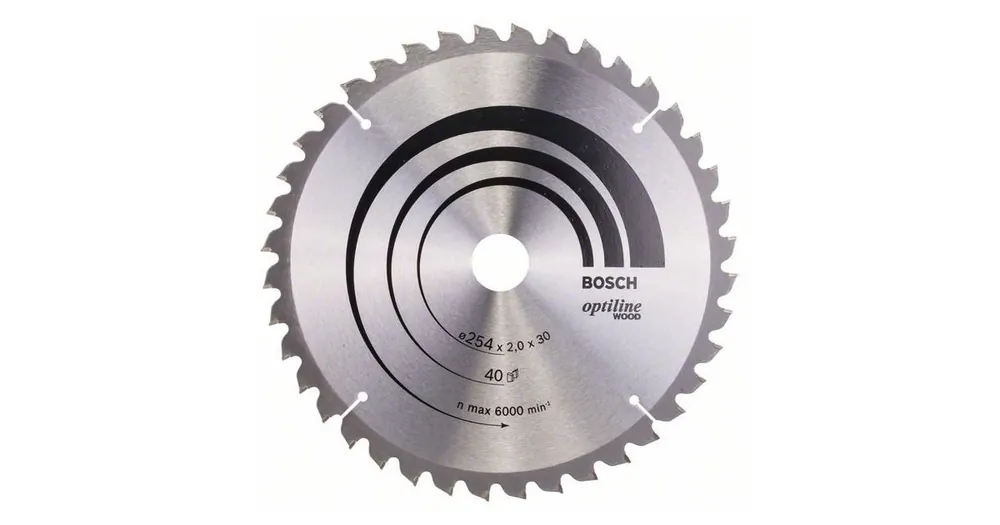 Saisonangebot BOSCH Sägeblatt Optiline Wood 254 x 30 x 2,0 mm, 40 2608640435