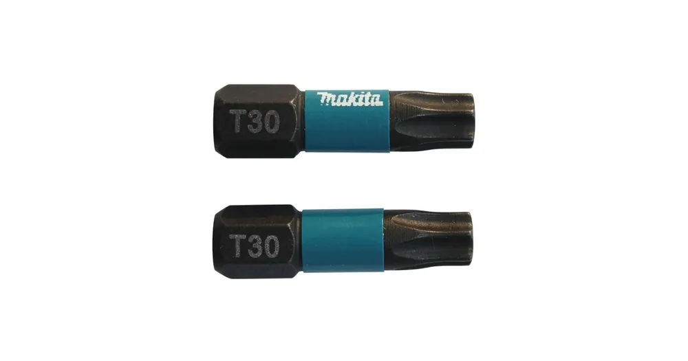 MAKITA Torsionsbit 1/4" IMPACT BLACK T30, 25 mm 2 Stück B-63694 Neuheit