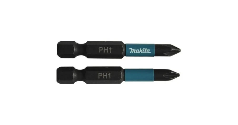 MAKITA Torsionsbit 1/4" IMPACT BLACK PH1, 50 mm 2 Stück B-63719 Bestpreis