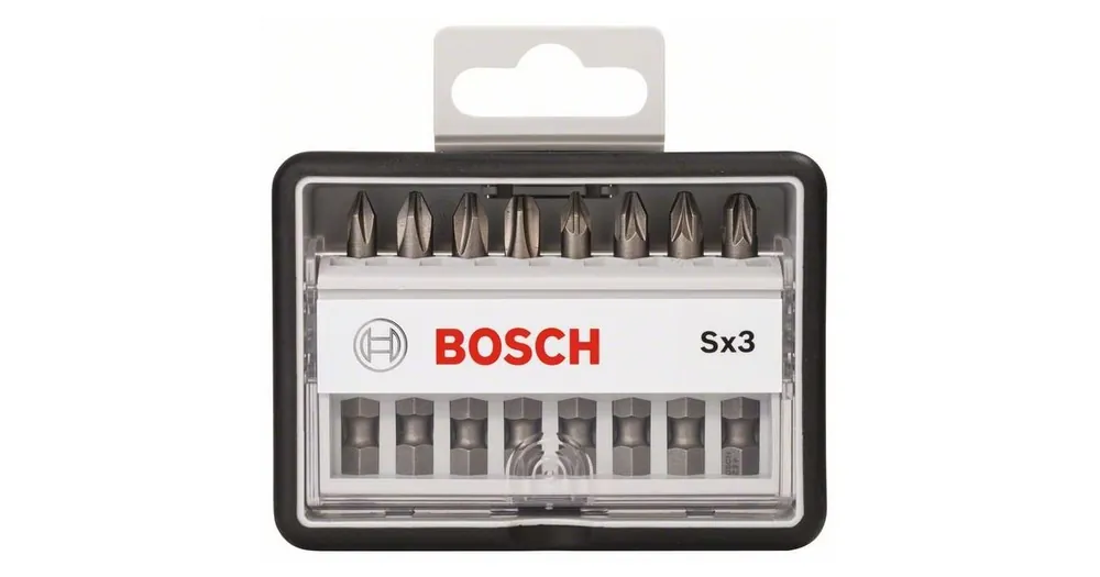 BOSCH 8-teiliges Schraubendreher-Bit-Set Robust Line, Sx Extra-Hart 49 mm, 8-teiliges Set 2607002558 Bestseller