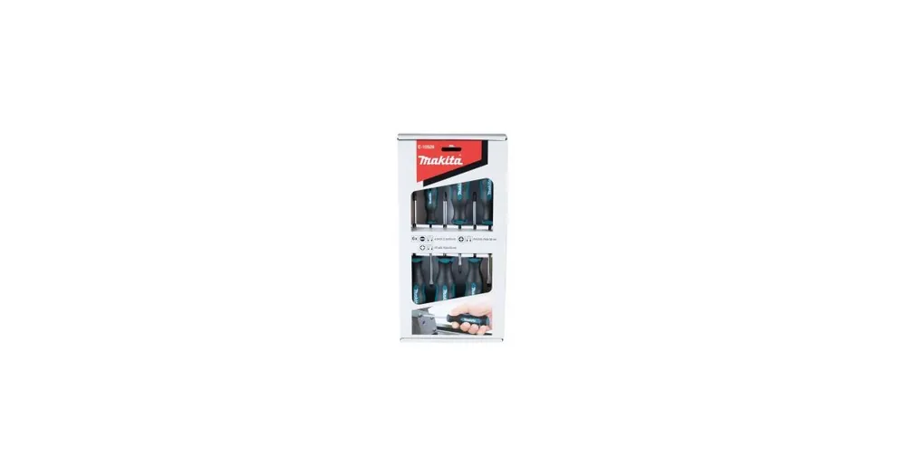MAKITA Schraubendreher-Satz 6-tlg. (4 Stk. SL+2 Stk. PH+2 Stk. PZ) E-10528 Garantierte Lieferung