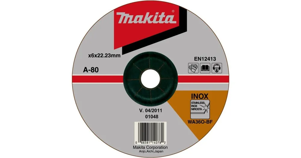 MAKITA Schleifscheibe Edelstahl 230x6x22,23 mm A-80896 Ausverkauf