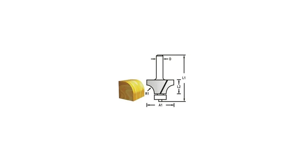 MAKITA Abrundfräser mit Lagerschaft 8 mm, 25,4x13,5x56 mm R 6,35 mm D-48387 Online Kaufen