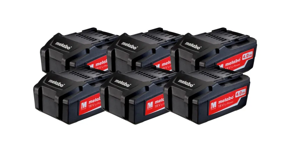 METABO Akkupack Li-Power Li-Power 18 V/4,0 Ah (6 Stück) 625151000 Top-Seller