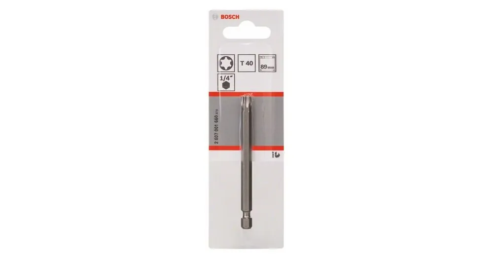 Preisreduziert BOSCH Schraubendreherbit extra hart Extra-Hart T40, 89 mm 2607001660