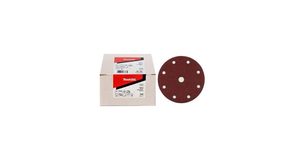 Saisonangebot MAKITA Schleifpapier Klett 150 mm 6 Löcher K120, 50 Stück P-37605