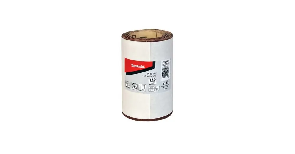 Super-Preis MAKITA Schleifpapier 120 mm K180 Rolle 5 m P-38152