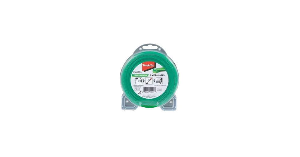 MAKITA Schnur Nylon 2,0 mm, grün, 30 m, speziell für Akkumaschinen E-01775 Bestpreis