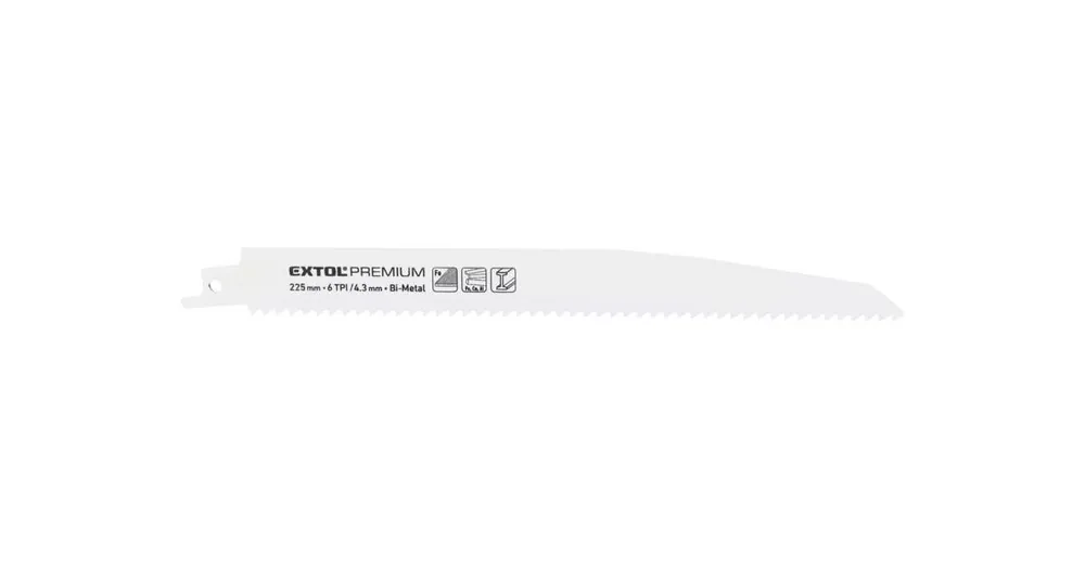 Neue Kollektion EXTOL-Schwanzsägeblätter, 3 Stück, 225 x 22 x 1,6 mm, Bimetall 8806202