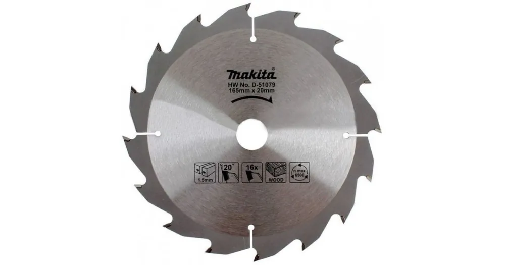 MAKITA Holzsägeblatt SPECIALIZED 165x1,5x20 mm 16 Zähne D-51079 Heißes Angebot