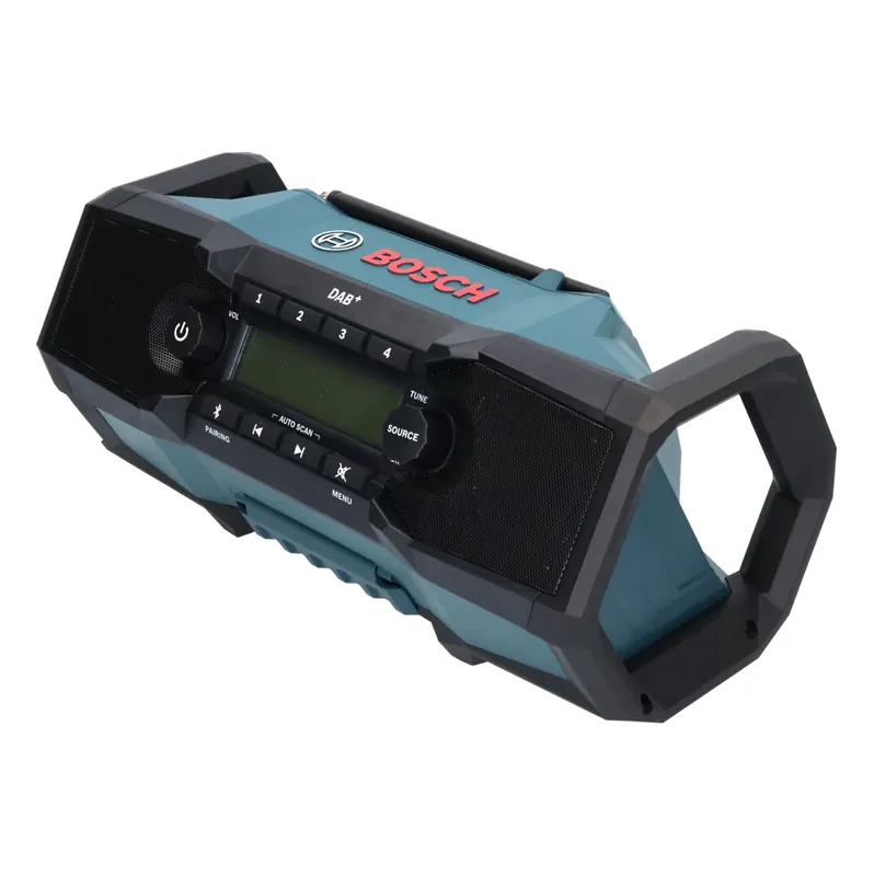 Bosch GPB 18V-2 SC Professional Akku Baustellenradio 18 V DAB+ Bluetooth AUX Solo ( 06014A3100 ) - ohne Akku, ohne Ladegerät Super-Preis