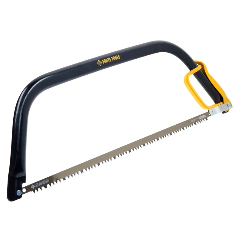 FORTE Tools Bügelsäge FT21 mit feststehendem Blatt für frisches, feuchtes Holz, Länge: 61 cm, schwarz, Premium Säge aus hochwertigem Stahl ( 000040031214 ) Solange Der Vorrat Reicht