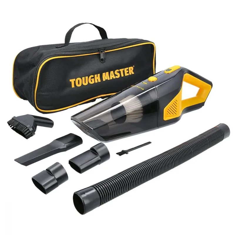 Sofort Bestellen TOUGH MASTER Kabelgebundener Auto-Handstaubsauger 90 Watt, 12V, 5 Aufsätze, Schlauch, Anschlüsse, Bürste, mit auswaschbarem HEPA-Filter (TM-CVC105)