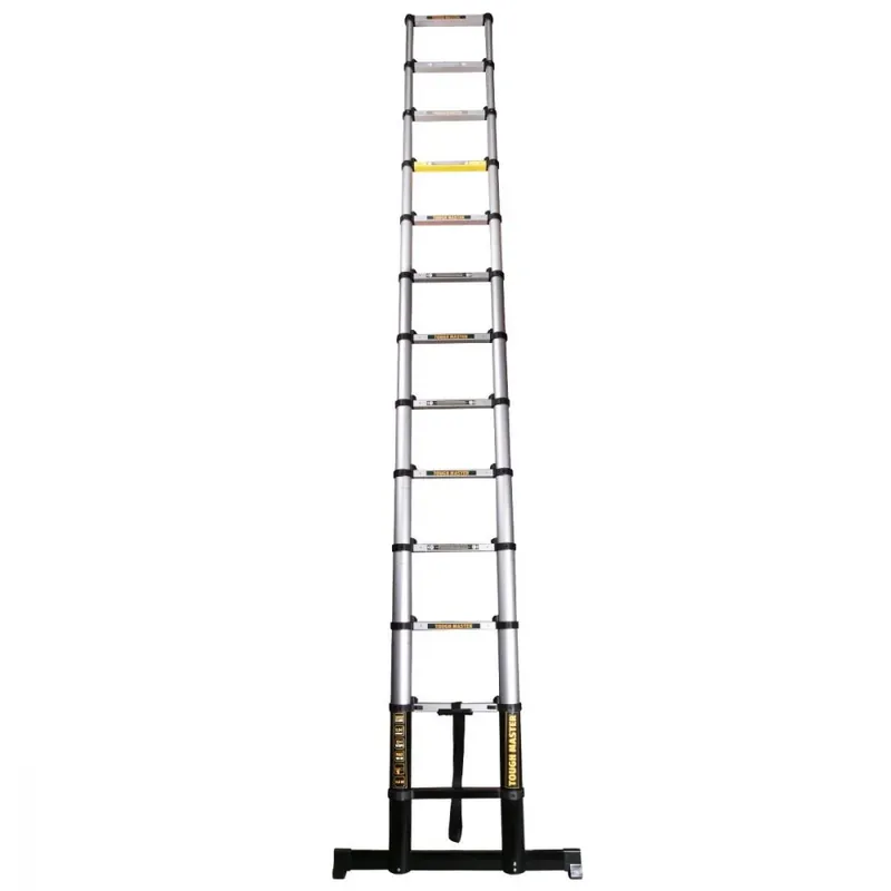 TOUGH MASTER 3,8 m hohe ausziehbare Teleskopleiter aus 1,8mm dickem Aluminium, robust, rutschfeste gummifüße, zusammengeklapt 1,18 m ( ML-1004A ) Finale Aktion