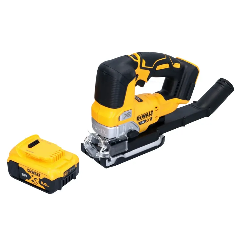 Sichere Zahlung DeWalt DCS 334 N Akku Pendelhub Stichsäge 18 V Brushless + 1x Akku 5,0 Ah - ohne Ladegerät