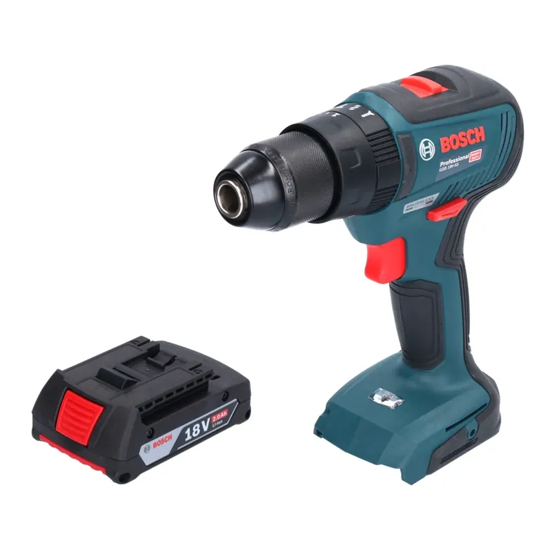 Heißes Angebot Bosch GSB 18V-55 Professional Akku Schlagbohrschrauber 18 V 55 Nm Brushless + 1x Akku 2,0 Ah - ohne Ladegerät