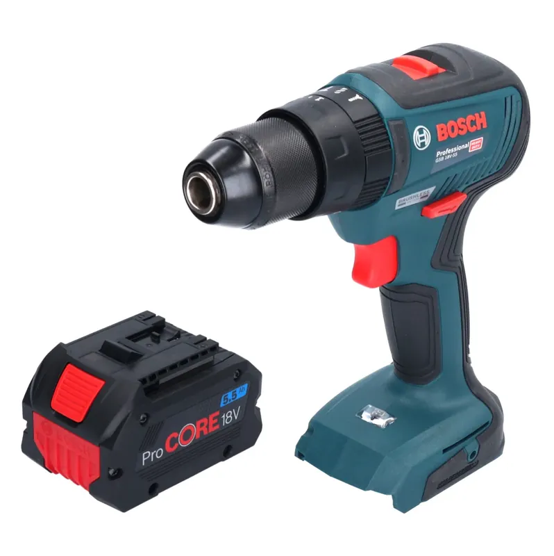 Bosch GSB 18V-55 Professional Akku Schlagbohrschrauber 18 V 55 Nm Brushless + 1x ProCORE Akku 5,5 Ah - ohne Ladegerät Neu