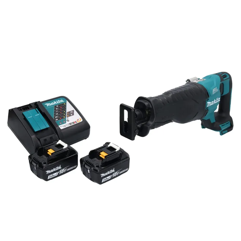 Wochenendangebot Makita DJR 187 RF Akku Reciprosäge Säbelsäge 18 V Brushless + 2x Akku 3,0 Ah + Ladegerät