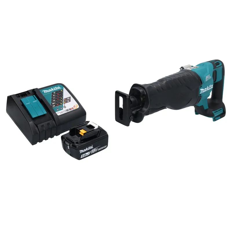 Makita DJR 187 RT1 Akku Reciprosäge Säbelsäge 18 V Brushless + 1x Akku 5,0 Ah + Ladegerät Zertifiziert
