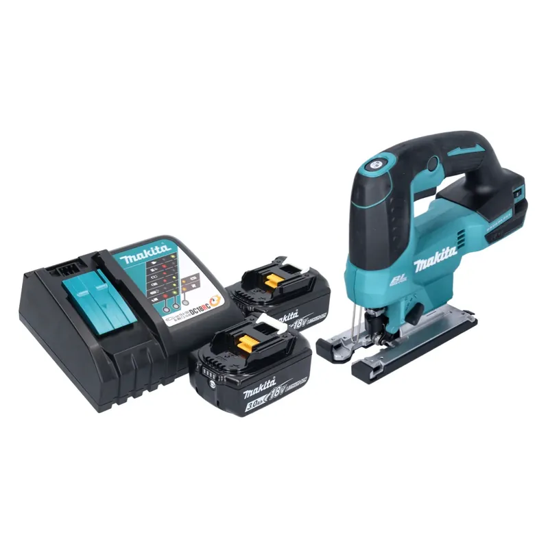 Makita DJV 184 RF Akku Pendelhub Stichsäge 18 V Brushless + 2x Akku 3,0 Ah + Ladegerät Schnäppchen