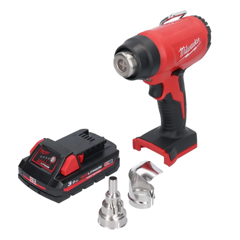 Begrenztes Angebot Milwaukee M18 BHG-301 Akku Heißluftgebläse 18 V 470 °C + 1x Akku 3,0 Ah - ohne Ladegerät