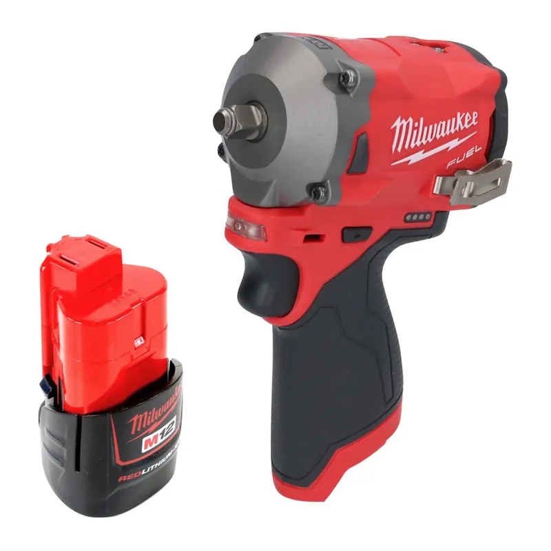 Knallerangebot Milwaukee M12 FIW38-201 Akku Schlagschrauber 12 V 339 Nm 3/8" Brushless + 1x Akku 2,0 Ah - ohne Ladegerät