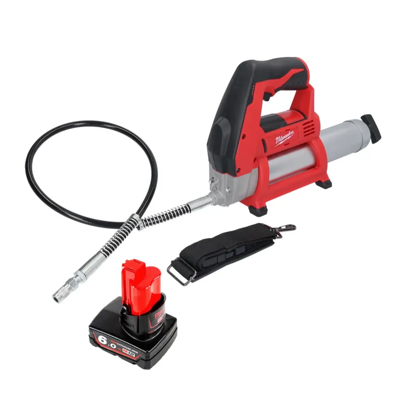 Sofort Bestellen Milwaukee M12 GG-601 Akku Fettpresse 12 V 562 bar + 1x Akku 6,0 Ah - ohne Ladegerät