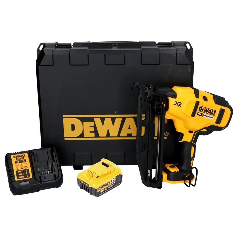 Sonderangebot DeWalt DCN 660 M1 Akku Nagler 18V 32-63 mm Brushless + 1x Akku 4,0 Ah + Ladegerät + Koffer
